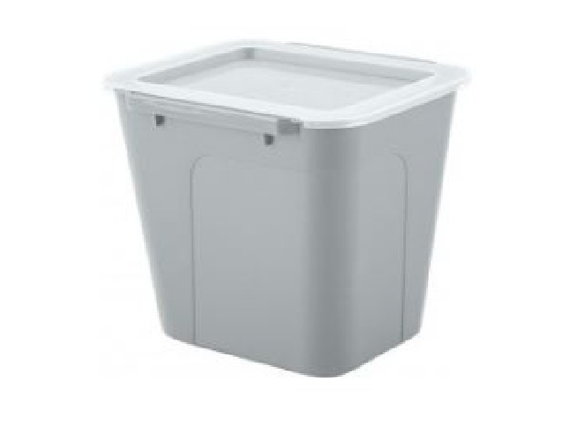 Контейнер для хранения с крышкой BERGEN M серый шторм